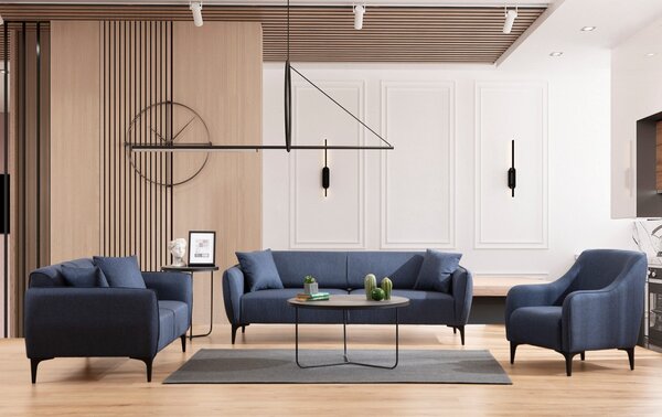 2θέσιος καναπές Naura Navy Μπλε 185x55 cm