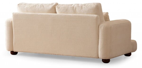 2θέσιος καναπές Lamia Κρεμ 205x85 cm