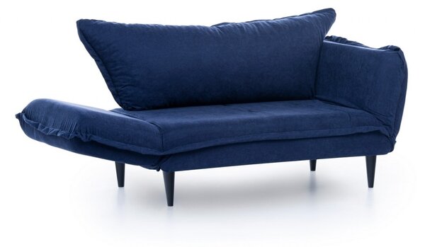 Αναδιπλούμενος καναπές 2 θέσεων Rahim Μπλε 150x80 cm