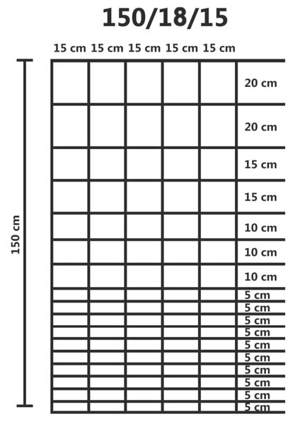 VidaXL Συρματόπλεγμα Περίφραξης Ασημί 50 x 1,5 μ. από Γαλβαν. Ατσάλι