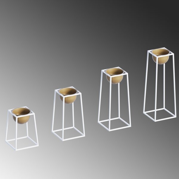 Διακοσμητική Γλάστρα GED018C Χρυσό 17x30x30 cm