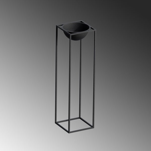 Διακοσμητική Γλάστρα GED020 Μαύρο 28x80x28 cm