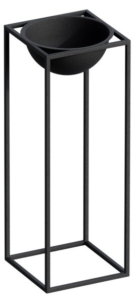Διακοσμητική Γλάστρα GED021 Μαύρο 22x60x22 cm