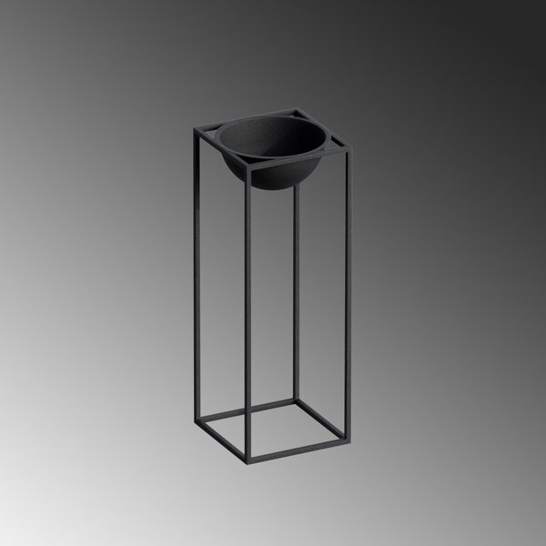 Διακοσμητική Γλάστρα GED021 Μαύρο 22x60x22 cm
