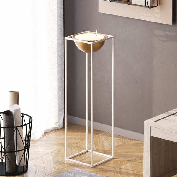 Διακοσμητική Γλάστρα GED020C Χρυσό 28x80x28 cm