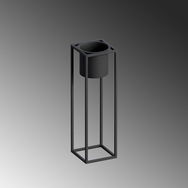 Διακοσμητική Γλάστρα GED023 Μαύρο 15x50x15 cm