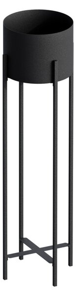Διακοσμητική Γλάστρα GED025 Μαύρο 23x78x23 cm