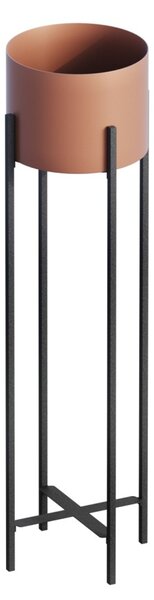 Διακοσμητική Γλάστρα GED025B Χάλκινο 23x78x23 cm