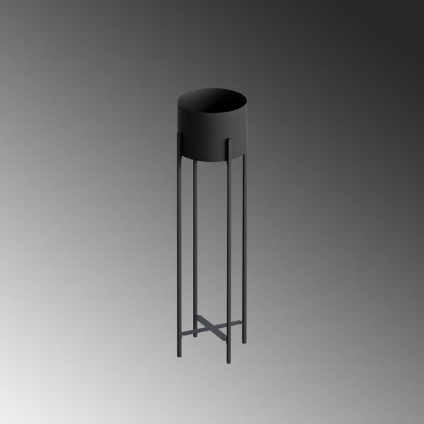 Διακοσμητική Γλάστρα GED025 Μαύρο 23x78x23 cm