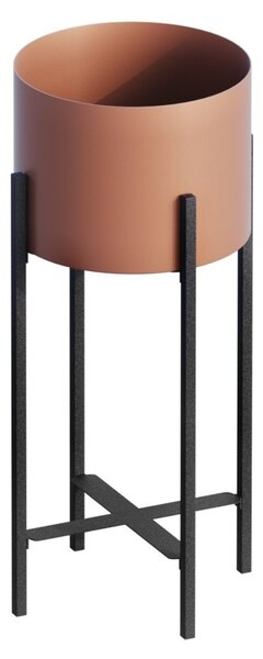 Διακοσμητική Γλάστρα GED026B Χάλκινο 23x48x23 cm