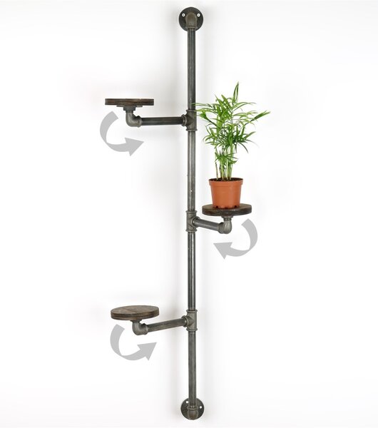 Ζαρντινιέρα BORURAF263 Ασημί 114x31x12 cm