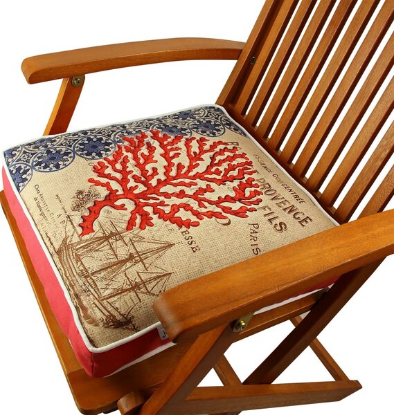 Μαξιλάρι καρέκλας YM1001 Πολύχρωμο 42x42 cm