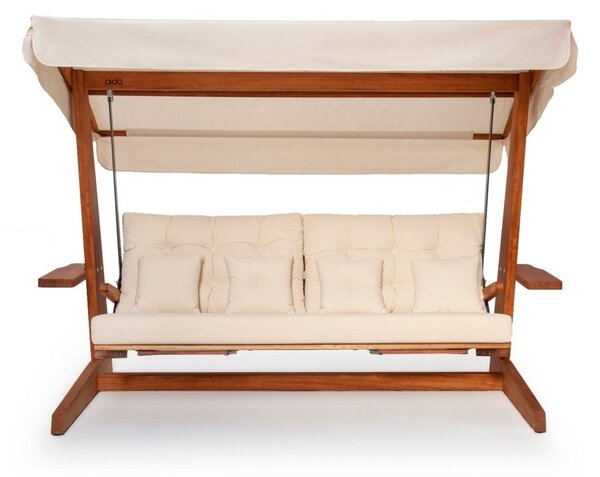 Κούνια Κήπου 3 Θέσεων Luna Deluxe 2600, Μπεζ, 260x200x195 cm