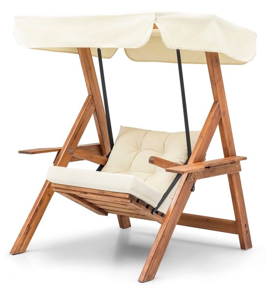 Κούνια Κήπου Galata Swing S1, Κρεμ, 113x195x120 cm