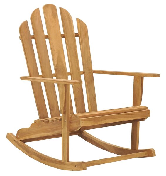 VidaXL Κουνιστή Πολυθρόνα Adirondack από Μασίφ Ξύλο Teak