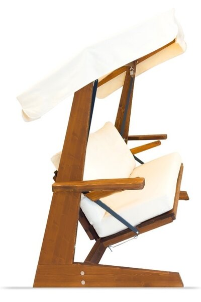 Κούνια Κήπου 3 Θέσεων Viva 2400, Μπεζ, 237x100x175 cm