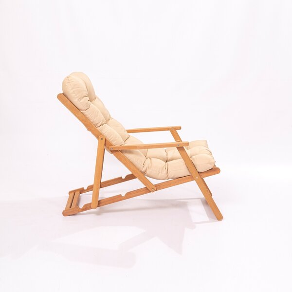 Καρέκλα κήπου My008 Κρεμ 66x110x48 cm