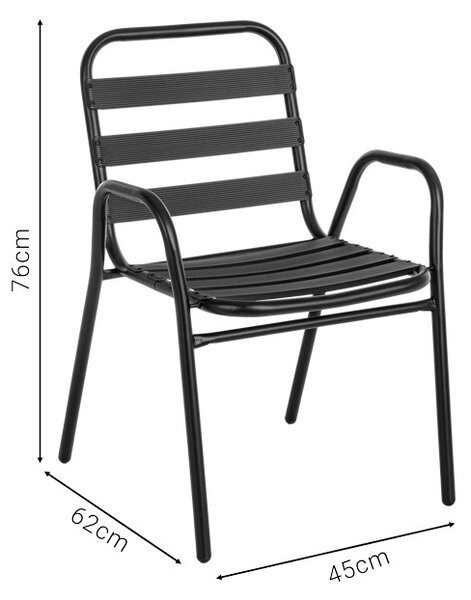 Καρέκλα κήπου Sussie Μπεζ 45x62x76 cm