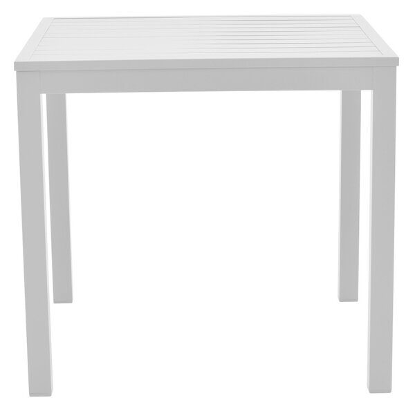 Τραπέζι κήπου Kliton Λευκό 80x80x74 cm