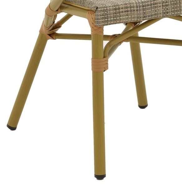 Καρέκλα κήπου Isaia Γκρι 57x57x83 cm