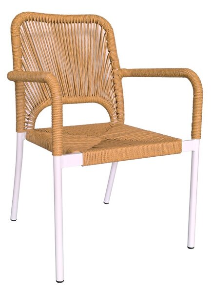 Καρέκλα κήπου Norture Λευκό 57x61x85 cm