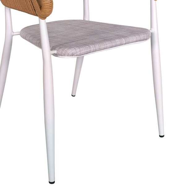 Καρέκλα κήπου Raven Λευκό 57x62x78 cm