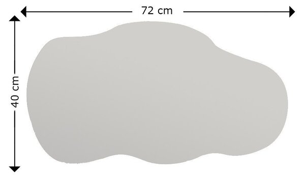 Επιτοίχιος καθρέφτης Baby Μαύρο 40x72x2.2 cm