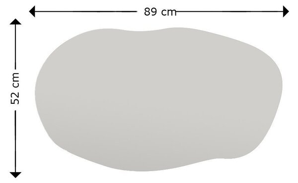 Επιτοίχιος καθρέφτης Lossa Μαύρο 52x89x2.2 cm