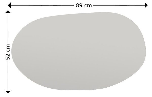 Επιτοίχιος καθρέφτης Vanomi Μαύρο 52x89x2.2 cm