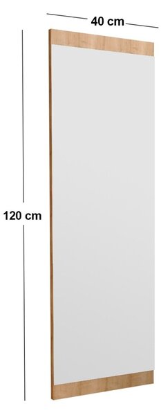 Επιτοίχιος καθρέφτης Azus Natural 40x120x2.2 cm