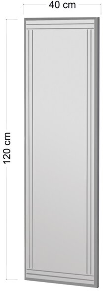 Επιτοίχιος καθρέφτης Buhem Λευκό 40x120x2.2 cm