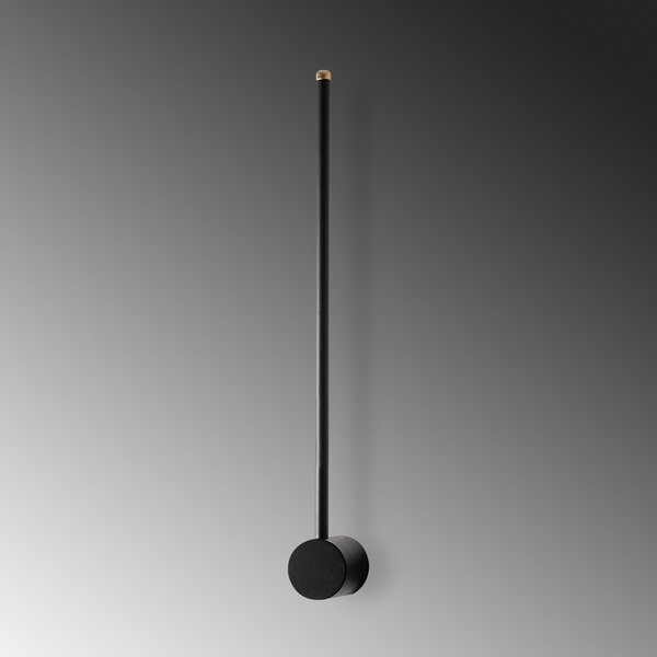 Φωτιστικό Τοίχου Sword, Μαύρο, 62x10x7 cm