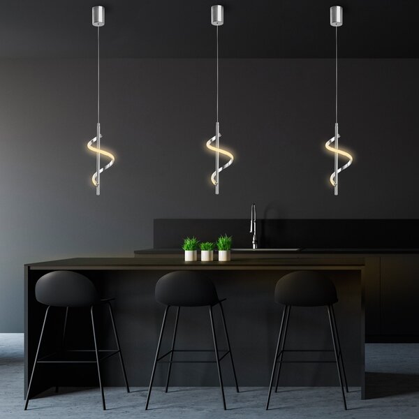 Φωτιστικό οροφής Likma Ασημί 16x50-100x16 cm
