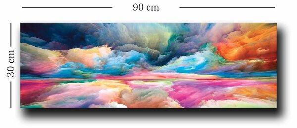 Πίνακας 3090NISC Πολύχρωμο 30x90 cm