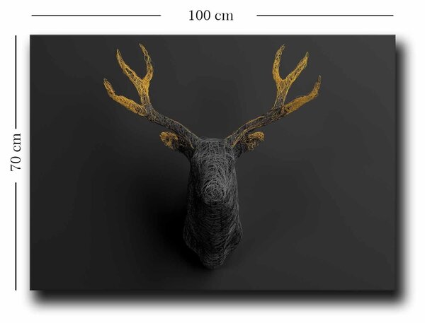 Πίνακας 70100NISC Χρυσό 70x100 cm