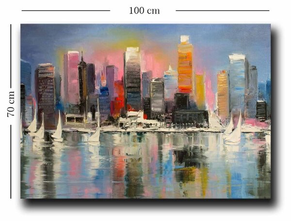 Πίνακας 70100NISC Πολύχρωμο 70x100 cm