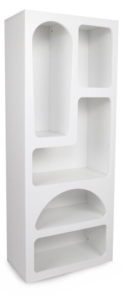 Βιβλιοθήκη Venus Λευκή 60x150x32 cm