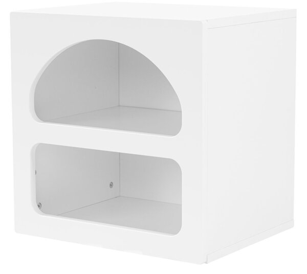 Κομοδίνο Lorin Λευκό 50x50x38 cm