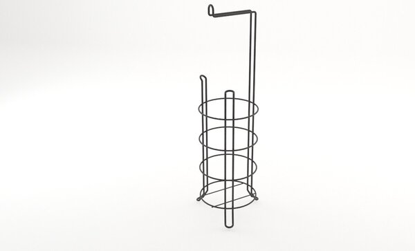 Βάση για χαρτί υγείας SB061 Μαύρο 15x15x55 cm