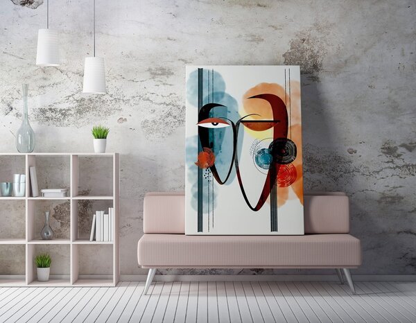 Πίνακας WY244 Πολύχρωμος 70x100x2 cm