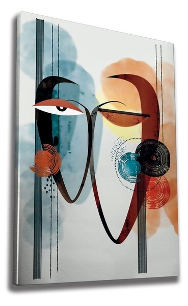 Πίνακας WY244 Πολύχρωμος 70x100x2 cm
