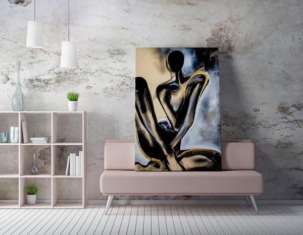 Πίνακας WY210 Πολύχρωμος 50x70x2 cm