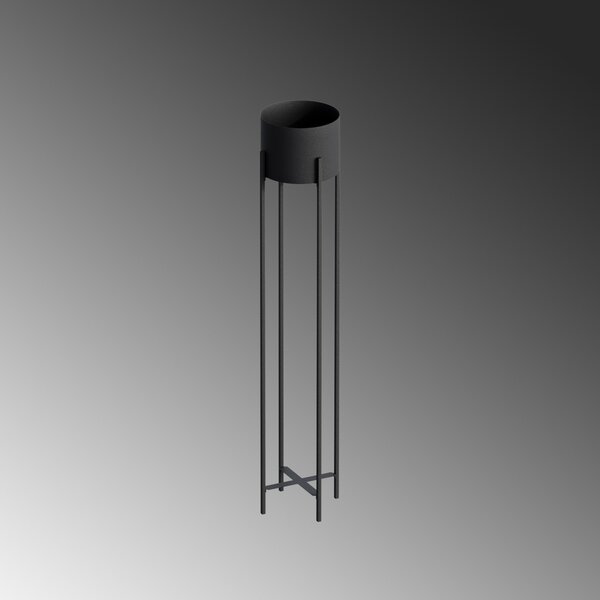 Διακοσμητική Γλάστρα GED Μαύρο 23x108x23 cm