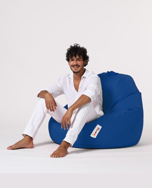 Πολυθρόνα Πουφ Κήπου Premium Μπλε 115x130x39 cm