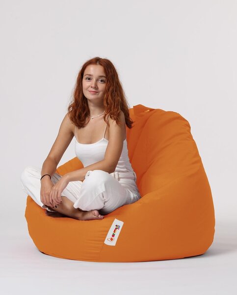 Πολυθρόνα Πουφ Κήπου Premium Πορτοκαλί 115x130x39 cm