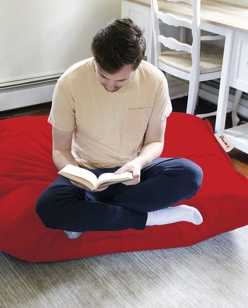 Πολυθρόνα Πουφ Κήπου Cushion Κόκκινο 100x100x20 cm