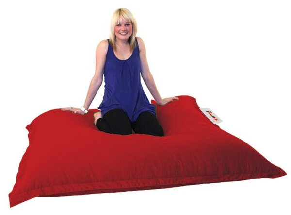 Πολυθρόνα Πουφ Κήπου Cushion Κόκκινο 100x100x20 cm