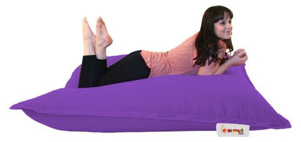 Πολυθρόνα Πουφ Κήπου Cushion Βιολετί 100x100x20 cm