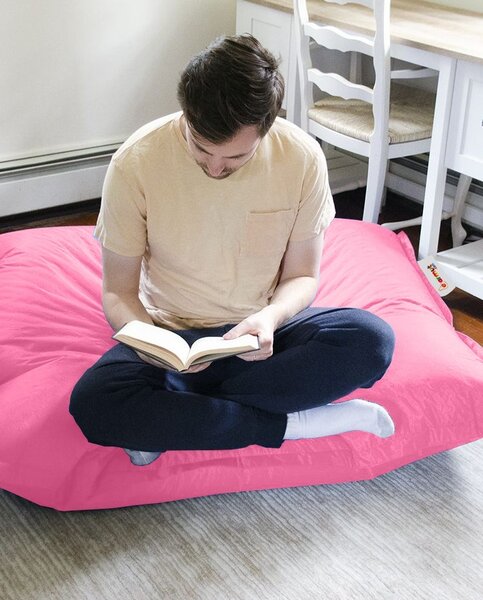Πολυθρόνα Πουφ Κήπου Cushion Ροζ 100x100x20 cm