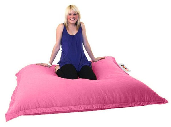 Πολυθρόνα Πουφ Κήπου Cushion Ροζ 100x100x20 cm